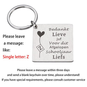 Funny Teacher Key Chain Personalized Gift Name Keychain Keyring
