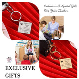 Funny Teacher Key Chain Personalized Gift Name Keychain Keyring