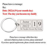 Personalized Name Text Keychain Laser Engraved Stainless Steel Gift for Dad