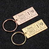 Personalized Name Text Keychain Laser Engraved Stainless Steel Gift for Dad