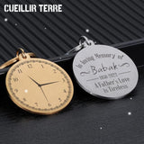Memorial Keychain For The Deceased Clock Keyring Gift