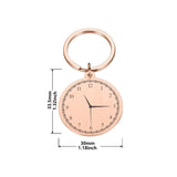 Memorial Keychain For The Deceased Clock Keyring Gift