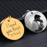 Custom Name Stainless Steel Keychain, Newborn Boys Girls Anniversary Keyring
