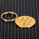 Custom Name Stainless Steel Keychain, Newborn Boys Girls Anniversary Keyring