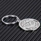Mother's Love Heart Shape Engraved Letters Keychain Gift