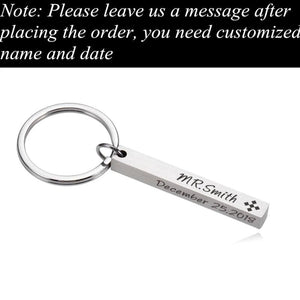 Personalized Funny Key Chain Women Men Couple Key Ring Love Gift Keychain