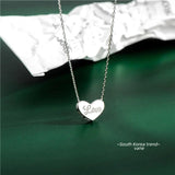 925 Silver Heart Pendant Necklace for Women Party