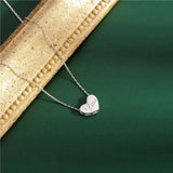 925 Silver Heart Pendant Necklace for Women Party