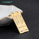 Personalized Couple Keychain with Name and Date for Valentines Birthday