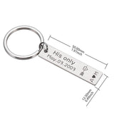 Personalized Couple Keychain with Name and Date for Valentines Birthday