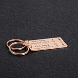 Personalized Couple Keychain with Name and Date for Valentines Birthday