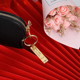 Personalized Couple Keychain with Name and Date for Valentines Birthday