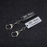 Personalized Teacher Name Keychain Thank You Gift