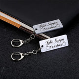 Personalized Teacher Name Keychain Thank You Gift