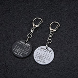 Acrylic Calendar Keychain Couple Gift - Personalized Keychain
