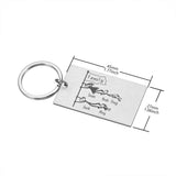 Personalized Family Love Keychain Gift for Parents - Name Keyring