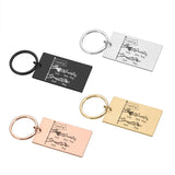 Personalized Family Love Keychain Gift for Parents - Name Keyring