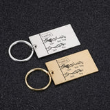 Personalized Family Love Keychain Gift for Parents - Name Keyring