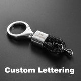 Horseshoe Buckle Car Remote Key Chain Waist Hanging Woven Keychain Pendant Gift