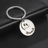 Lemegeton Personalized Baby Name Birth Keychain Stainless Steel Key Chain