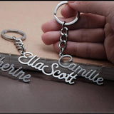 Women's Stainless Steel Letter Key Chain Ring - Birthday Gift