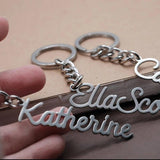 Women's Stainless Steel Letter Key Chain Ring - Birthday Gift