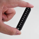 6 Pieces DIY Phone Numbers Keychain Personalized Gift Keyring Holder