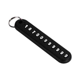 6 Pieces DIY Phone Numbers Keychain Personalized Gift Keyring Holder