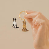 Custom Pet Photo Engraved Keychain Personalized Picture Keyring