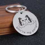 Engraved Letter Couple Love Gift Key Chain For Men Women Boyfriend Girlfriend