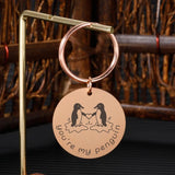 Engraved Letter Couple Love Gift Key Chain For Men Women Boyfriend Girlfriend