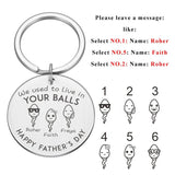 Father's Keychains Stainless Steel Personalized Gift For Dad