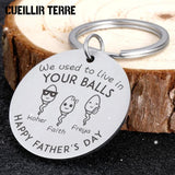 Father's Keychains Stainless Steel Personalized Gift For Dad