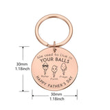 Father's Keychains Stainless Steel Personalized Gift For Dad