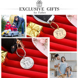 Father's Keychains Stainless Steel Personalized Gift For Dad
