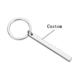 Custom Engraved Letters Keychain for Car Keys