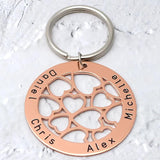Custom Family Names Keychain Engraved Children's Name Key Chain