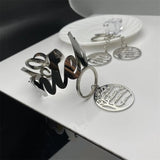 Tree of Life Family Keychain Customized Names Pendant Stainless Steel Key Chain