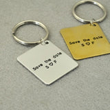 Personalized Calendar Key Chain Keychain Calendar Save The Date Key Ring