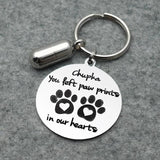 Dog Urn Keychain Ashes Key Chain Dog Ashes Jewelry Pet Loss Key Ring