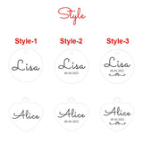 Personalized Name Keychain, Stainless Steel Keyring, Wedding Guest Gift