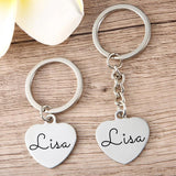 Personalized Name Keychain, Stainless Steel Keyring, Wedding Guest Gift