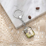 Personalized Photo Keychain Metal Rings Holder Gift
