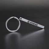 Engraved Text Keyring Scannable Song Code Keychain