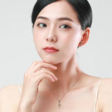 925 Silver Snake Pendant Necklace Minimalist Jewelry