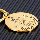 Personalized Couple Name & Date Keychain Wedding Guest Gift