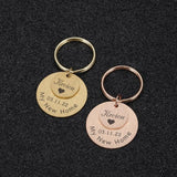 Personalized My Home Keychain with Names for Housewarming Gift