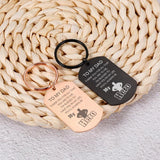 Father's Gift Keychain To My Dad My Hero Birthday Christmas For Father Dear Dadd