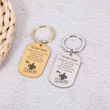 Father's Gift Keychain To My Dad My Hero Birthday Christmas For Father Dear Dadd