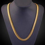 925 Silver 18K Snake Chain Necklace 6MM